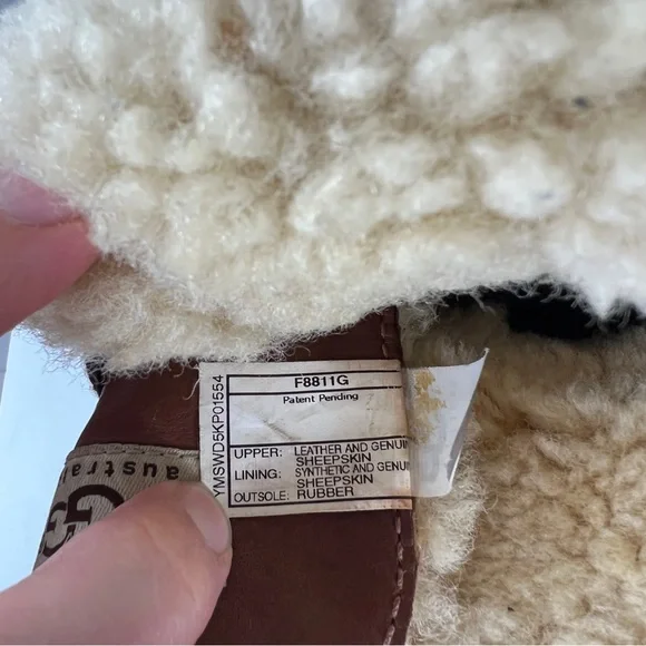 UGG men's Butte Worchester Brown Leather Waterproof Vibram Boots Mens Size 9 - Picture 9 of 13